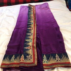 Purple Indian saree